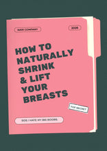 Load image into Gallery viewer, the guide to natural breast reduction: how to shrink &amp; lift your breasts